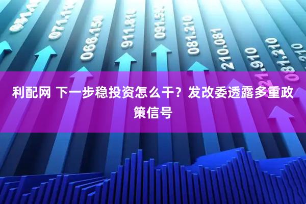 利配网 下一步稳投资怎么干？发改委透露多重政策信号