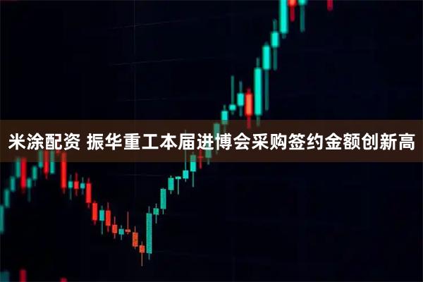 米涂配资 振华重工本届进博会采购签约金额创新高